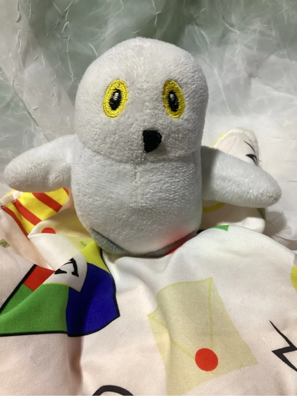 Baby Jack & Co 10x10” Wizard Lovey Owl Tag Toy for Babies Learning Sensory